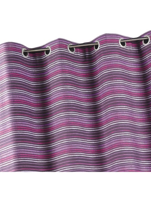 Cortina jacquard isolante com riscas finas - Kiabi Cortina jacquard isolante com riscas finas - Kiabi