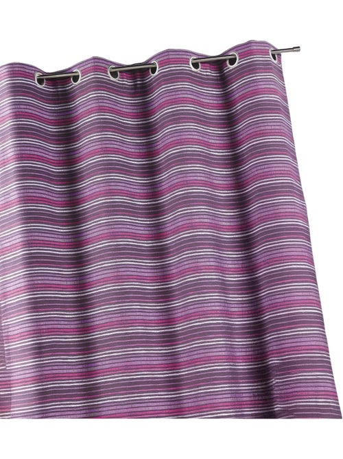 Cortina jacquard isolante com riscas finas - Kiabi Cortina jacquard isolante com riscas finas - Kiabi
