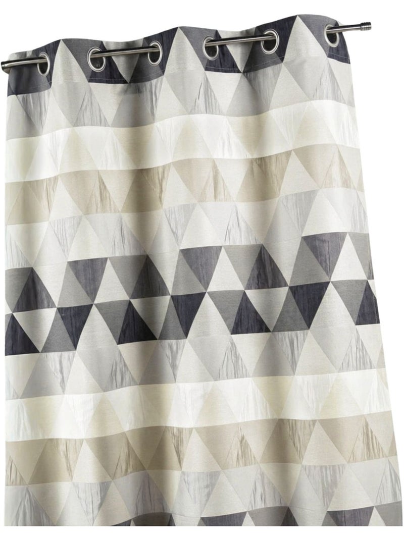 Cortina jacquard triangular Cinza claro - Kiabi