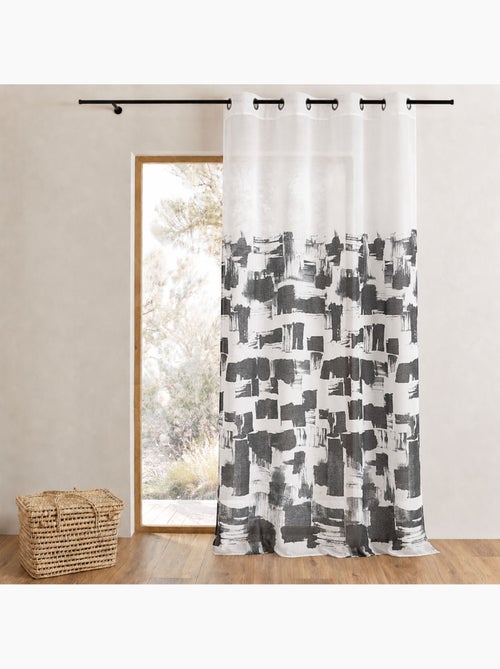 Cortina leve com estampado gráfico - Kiabi