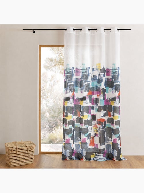 Cortina leve com estampado gráfico - Kiabi