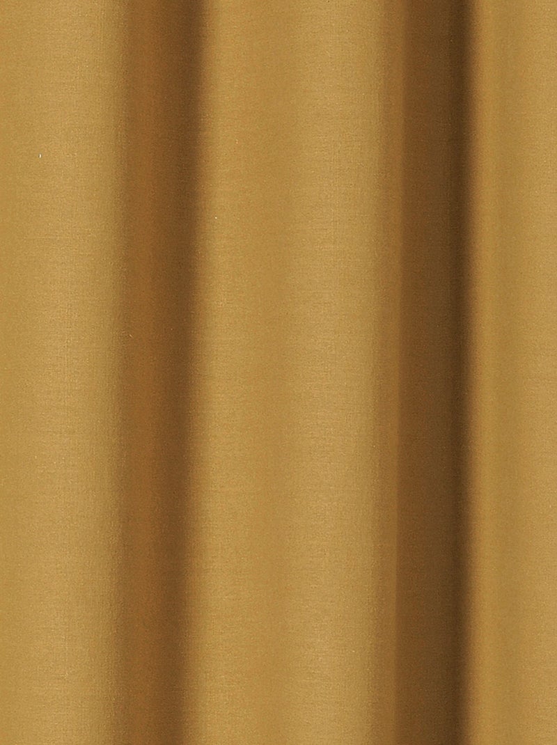 Cortina libeccio 100% linho Amarelo-palha - Kiabi