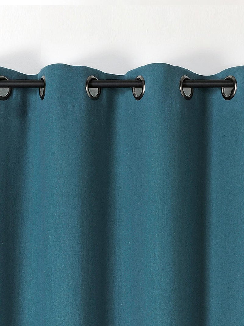 Cortina libeccio 100% linho Azul - Kiabi