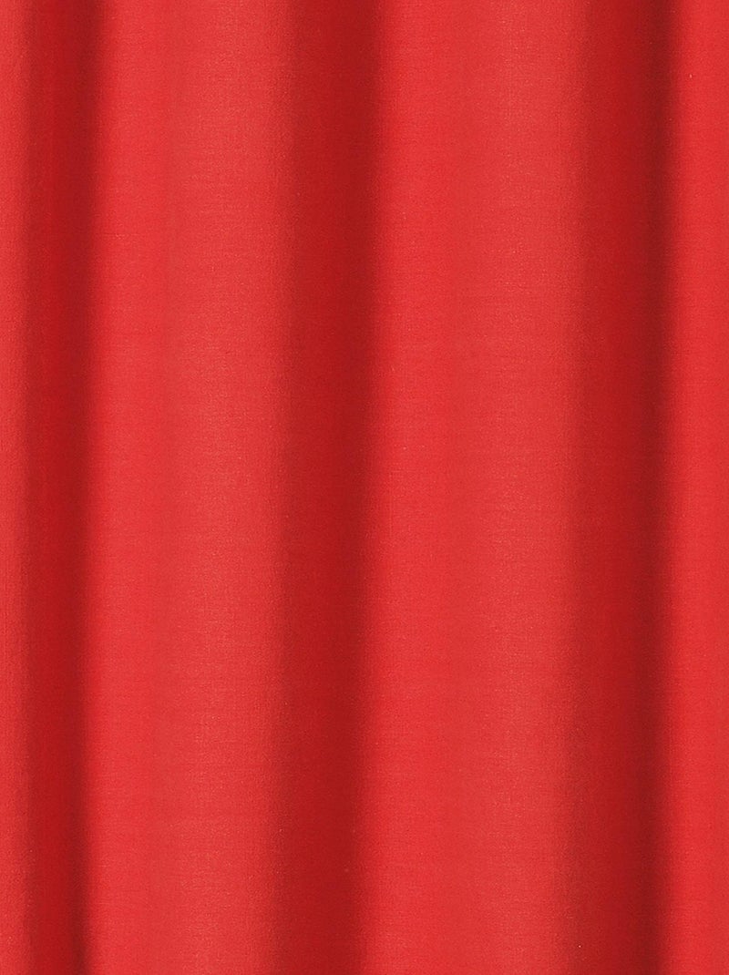 Cortina libeccio 100% linho Vermelho - Kiabi