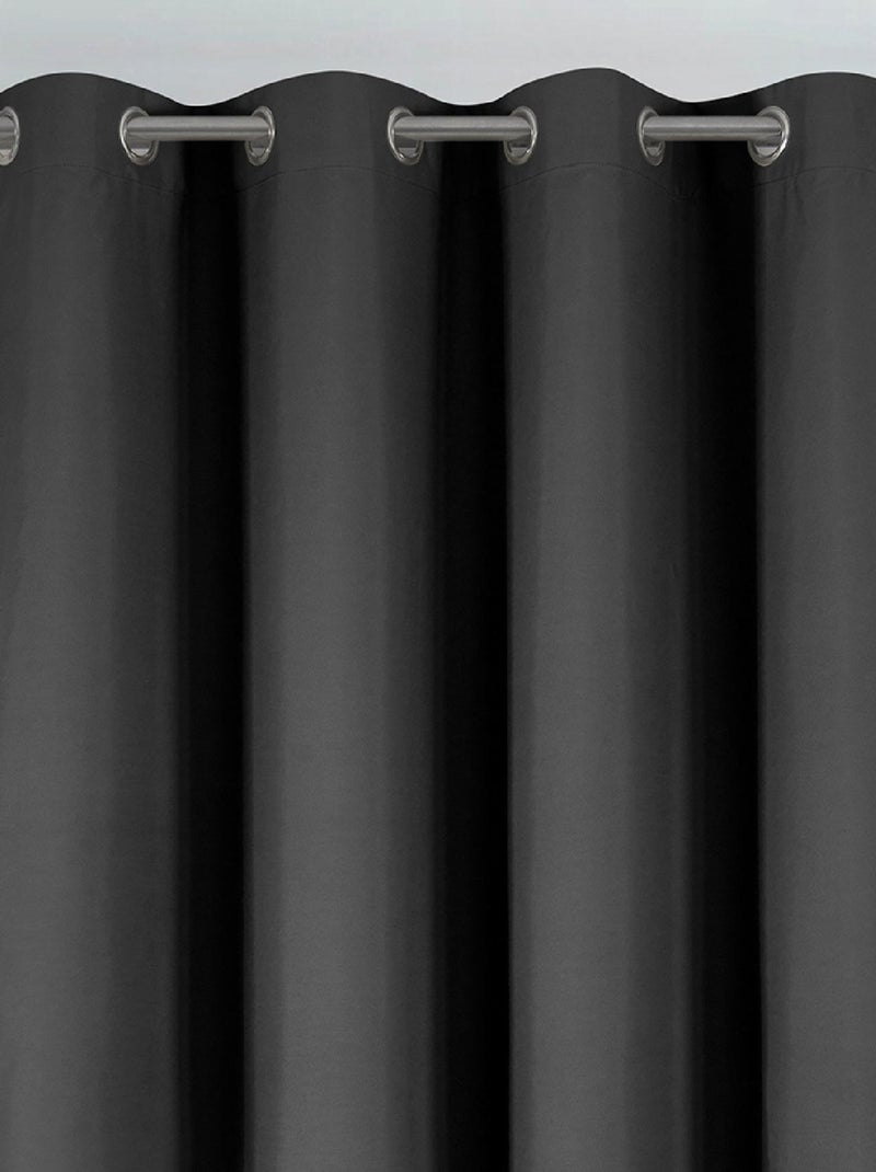Cortina lisa térmica e blackout Preto - Kiabi