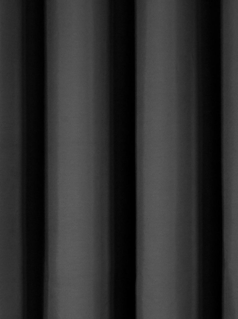Cortina lisa térmica e blackout Preto - Kiabi