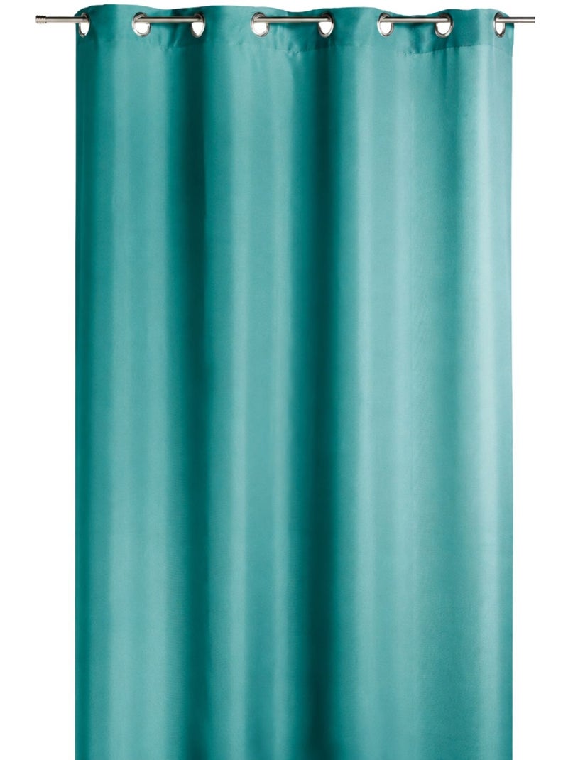 Cortina opaca a 80 %, lisa Azul-turquesa - Kiabi