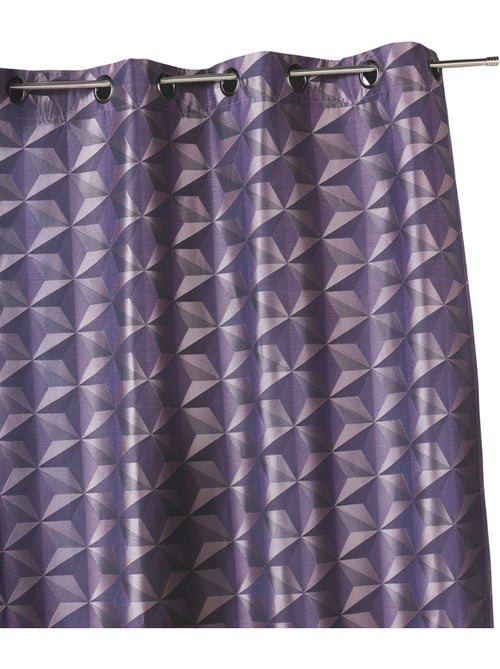 Cortina opaca em jacquard com motivos geométricos - Kiabi Cortina opaca em jacquard com motivos geométricos - Kiabi