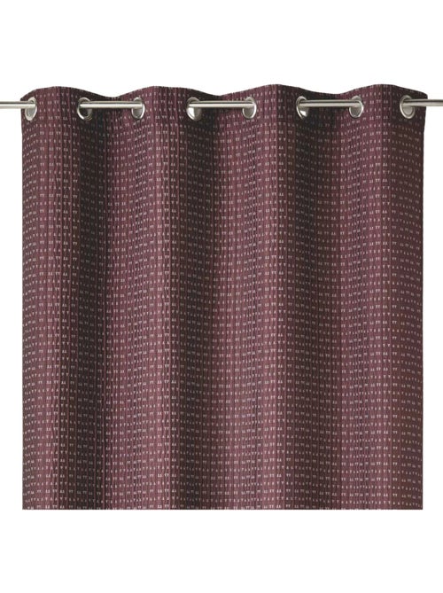 Cortina opaca em jacquard liso com relevos - Kiabi