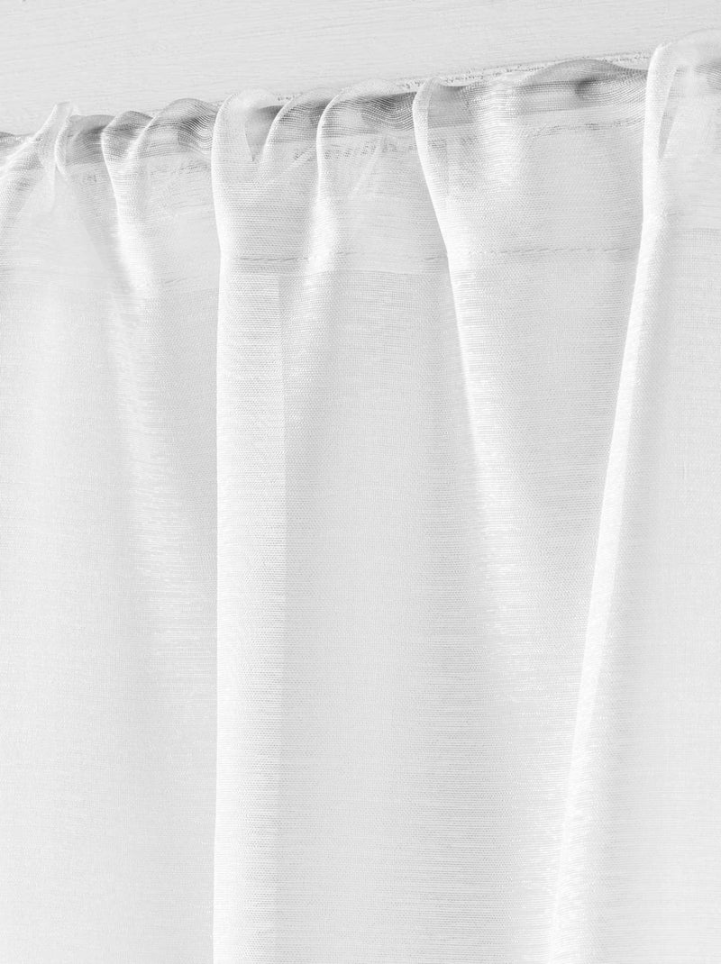 Cortina poliéster lissea douceur d'intérieur Branco - Kiabi