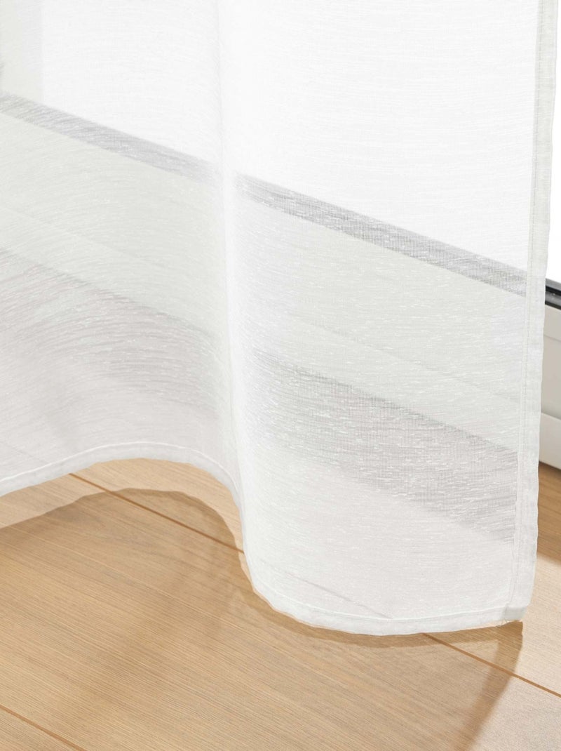 Cortina poliéster lissea douceur d'intérieur Branco - Kiabi