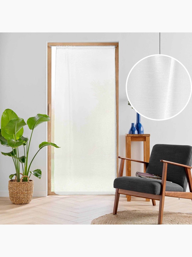 Cortina poliéster lissea douceur d'intérieur Branco - Kiabi
