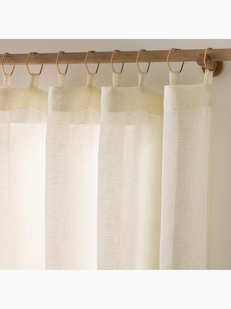 Cortina poliéster sunline douceur d'intérieur Branco - Kiabi