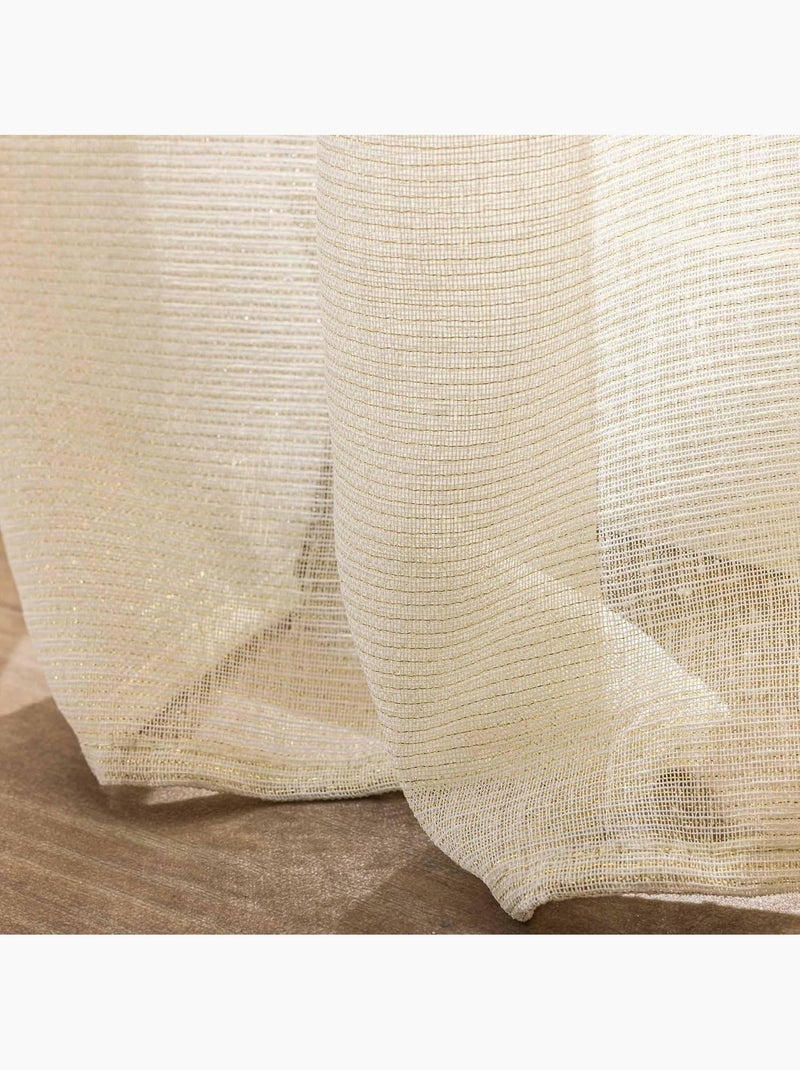Cortina poliéster sunline douceur d'intérieur Branco - Kiabi
