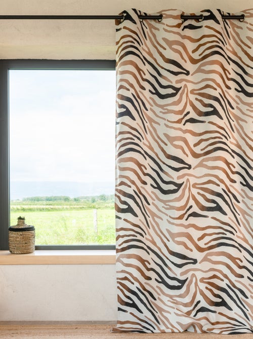 Cortina sombreada com padrão de zebra - Kiabi