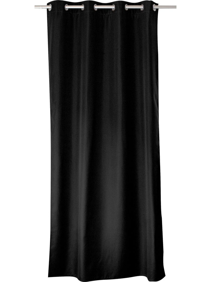Cortina térmica em microfibra forrada Preto - Kiabi