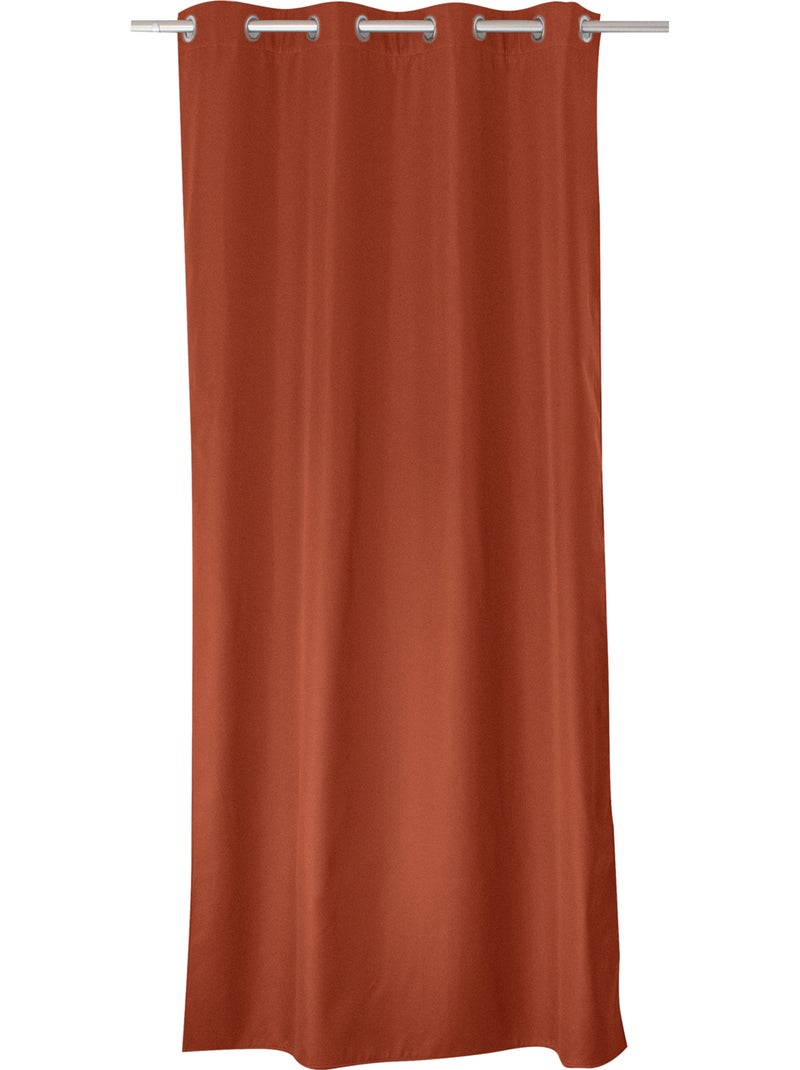 Cortina térmica em microfibra forrada Terracota - Kiabi