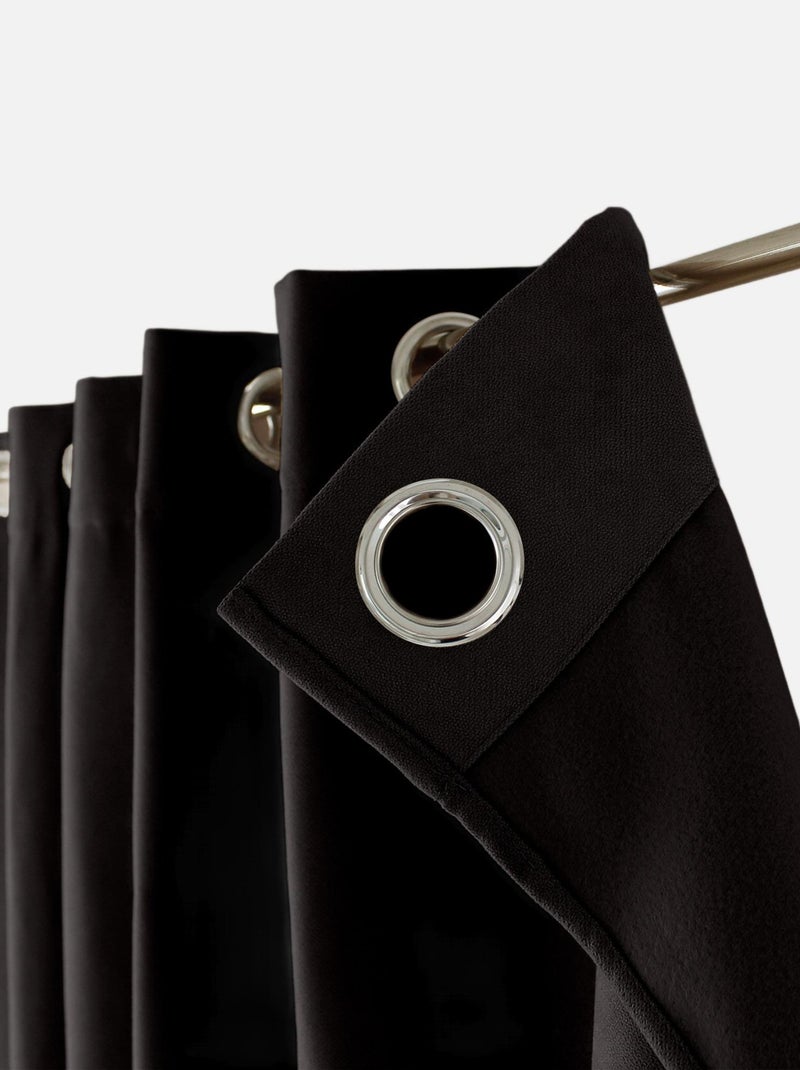 Cortina térmica forrada Preto - Kiabi