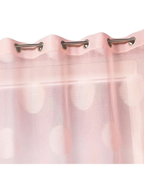 Cortina transparente com bolinhas grandes em tons sobre tons - Kiabi
