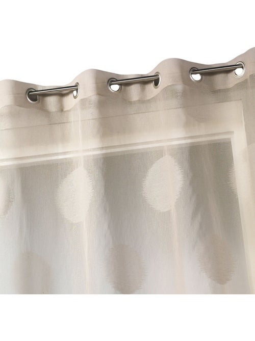 Cortina transparente com bolinhas grandes em tons sobre tons - Kiabi