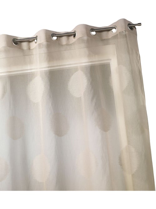 Cortina transparente com bolinhas grandes em tons sobre tons - Kiabi