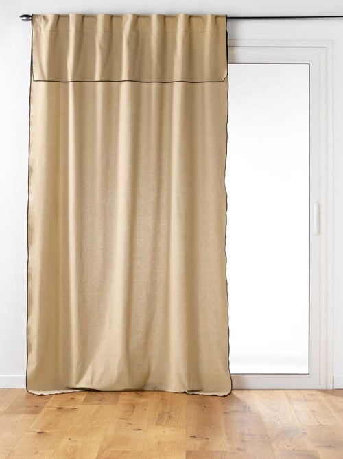 Cortina transparente com laços ocultos - Kiabi