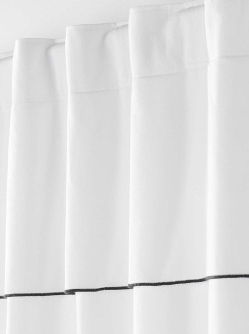 Cortina transparente com laços ocultos - Kiabi