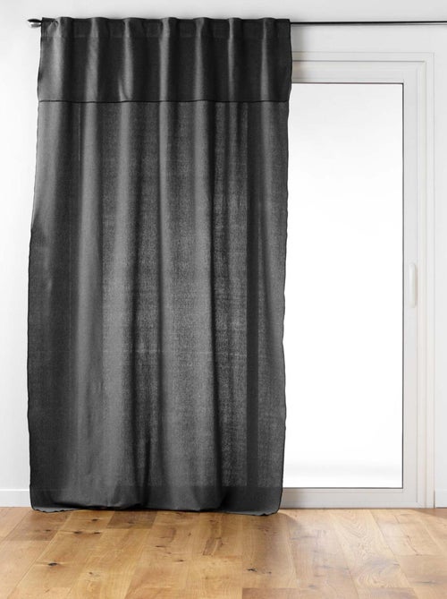 Cortina transparente com laços ocultos - Kiabi Cortina transparente com laços ocultos - Kiabi