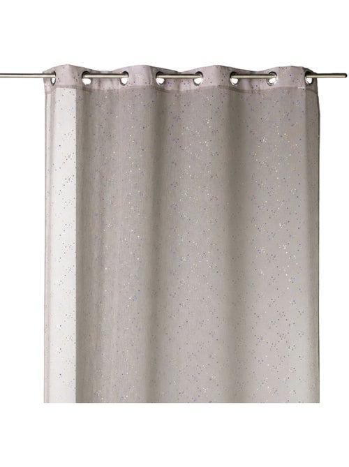 Cortina transparente com padrão de pequenos pontos coloridos - Kiabi Cortina transparente com padrão de pequenos pontos coloridos - Kiabi