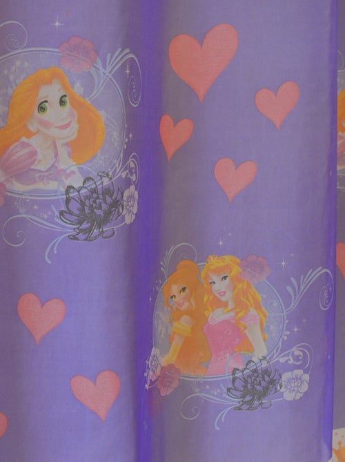 Cortina transparente estampada com motivos de princesas - Kiabi