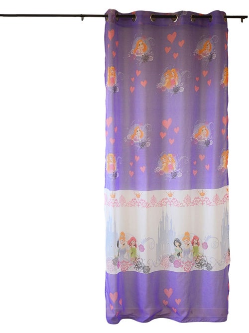 Cortina transparente estampada com motivos de princesas - Kiabi