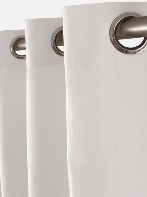 Cortinado com ilhós em puro algodão - Kiabi Cortinado com ilhós em puro algodão - Kiabi