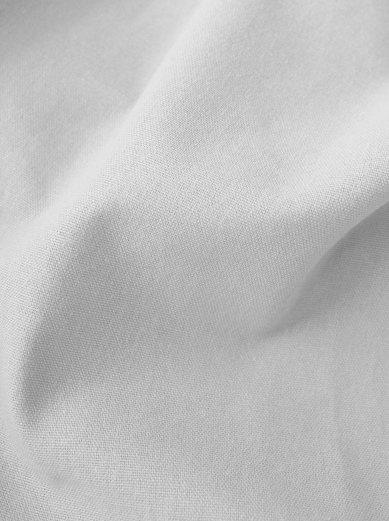 Cortinado com ilhós em puro algodão Branco - Kiabi