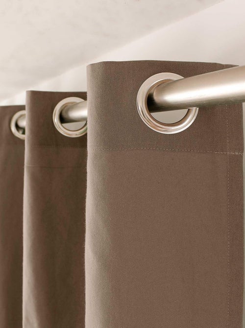 Cortinado com ilhós em puro algodão - Kiabi Cortinado com ilhós em puro algodão - Kiabi