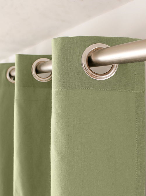 Cortinado com ilhós em puro algodão - Kiabi Cortinado com ilhós em puro algodão - Kiabi