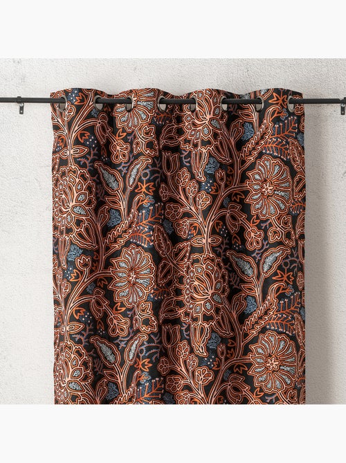 Cortinado filtrante de luz jacquard floral com padrão gráfico e refinado - Kiabi Cortinado filtrante de luz jacquard floral com padrão gráfico e refinado - Kiabi