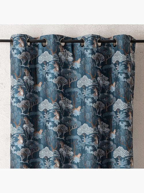 Cortinado jacquard opaco com motivo de tigre japonizante, elegante e exótico - Kiabi Cortinado jacquard opaco com motivo de tigre japonizante, elegante e exótico - Kiabi