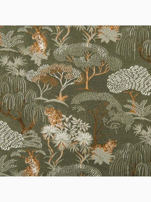 Cortinado jacquard opaco com motivo de tigre japonizante, elegante e exótico - Kiabi Cortinado jacquard opaco com motivo de tigre japonizante, elegante e exótico - Kiabi