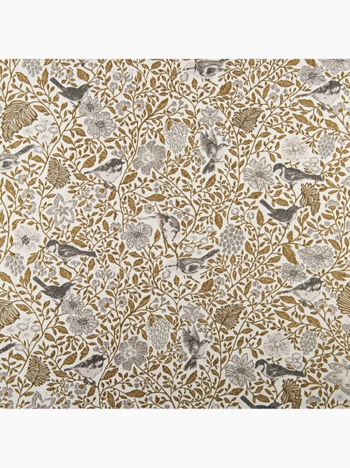 Cortinado jacquard policotão com padrões florais e pássaros, 8 ilhós - Kiabi Cortinado jacquard policotão com padrões florais e pássaros, 8 ilhós - Kiabi
