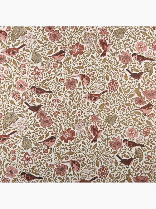 Cortinado jacquard policotão com padrões florais e pássaros, 8 ilhós - Kiabi Cortinado jacquard policotão com padrões florais e pássaros, 8 ilhós - Kiabi