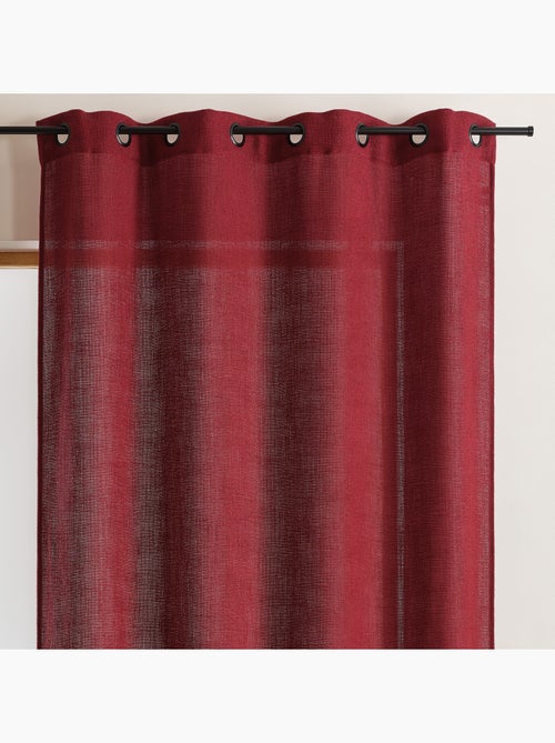 Cortinado liso opaco com ilhós - Kiabi