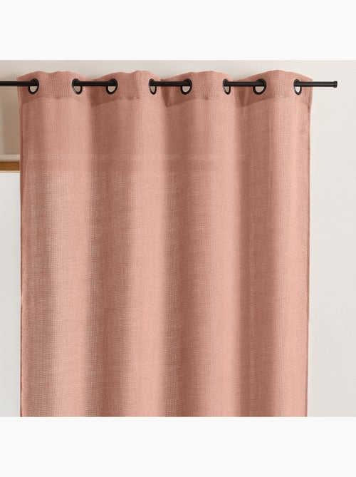 Cortinado liso opaco com ilhós - Kiabi