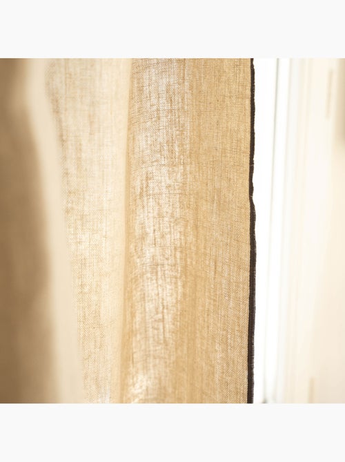 Cortinado opaco em linho lavado - Kiabi