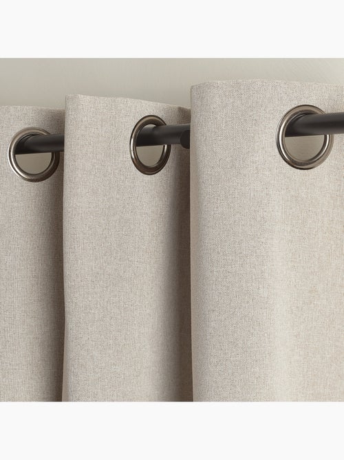 Cortinado térmico opaco com ilhós - Kiabi