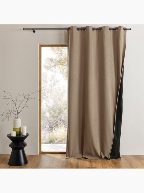 Cortinado térmico opaco com ilhós - Kiabi