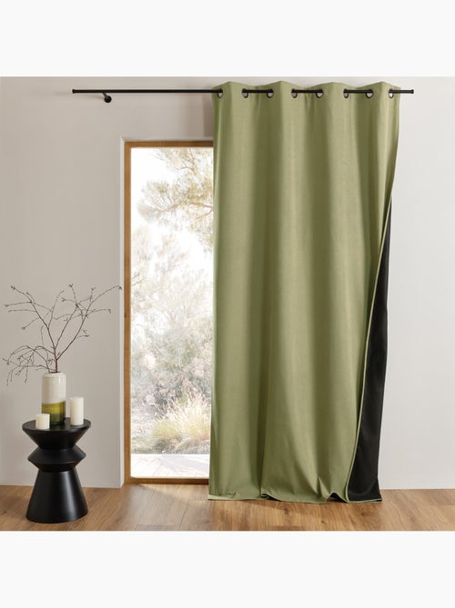 Cortinado térmico opaco com ilhós - Kiabi