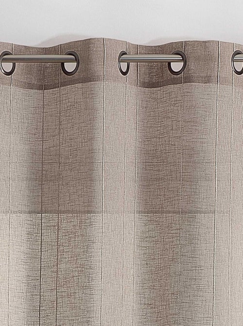 Cortinados lisos com riscas finas - Kiabi