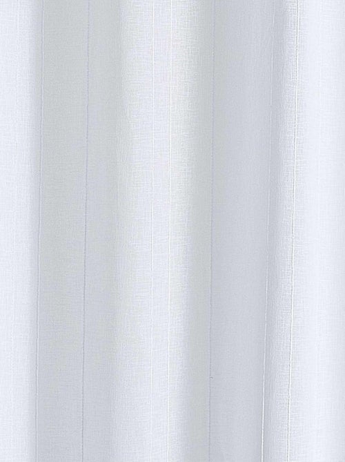 Cortinados lisos com riscas finas - Kiabi