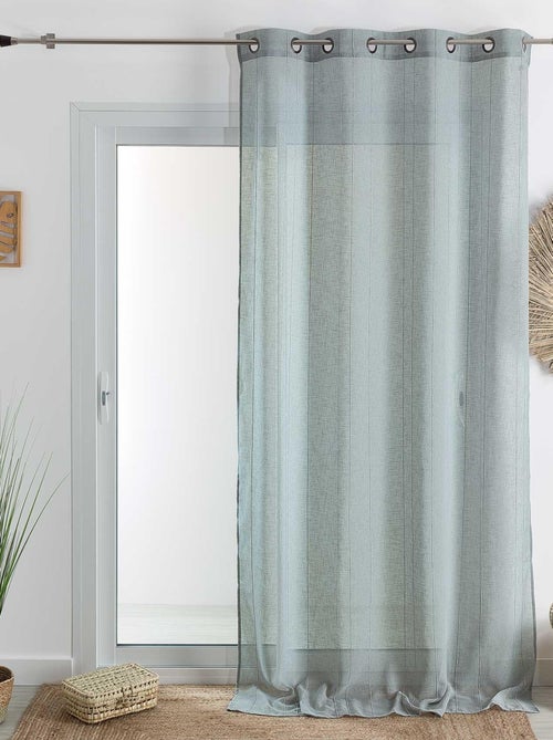Cortinados lisos com riscas finas - Kiabi