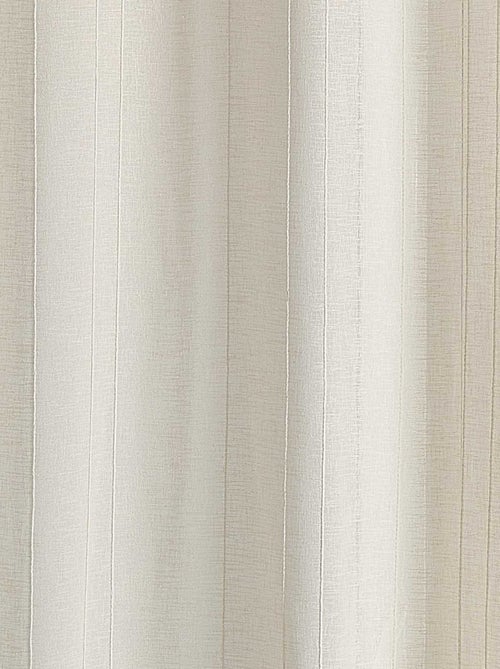 Cortinados lisos com riscas finas - Kiabi